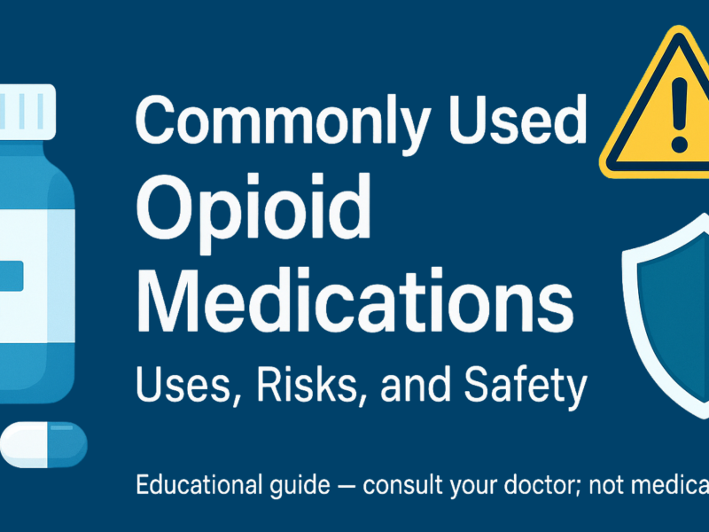 Commonly Used Opioid Medications Uses, Risks, and Safety